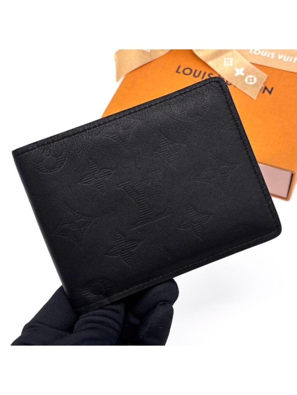 Louis Vuitton Monogram Shadow Portefeuille Multiple Bifold Wallet